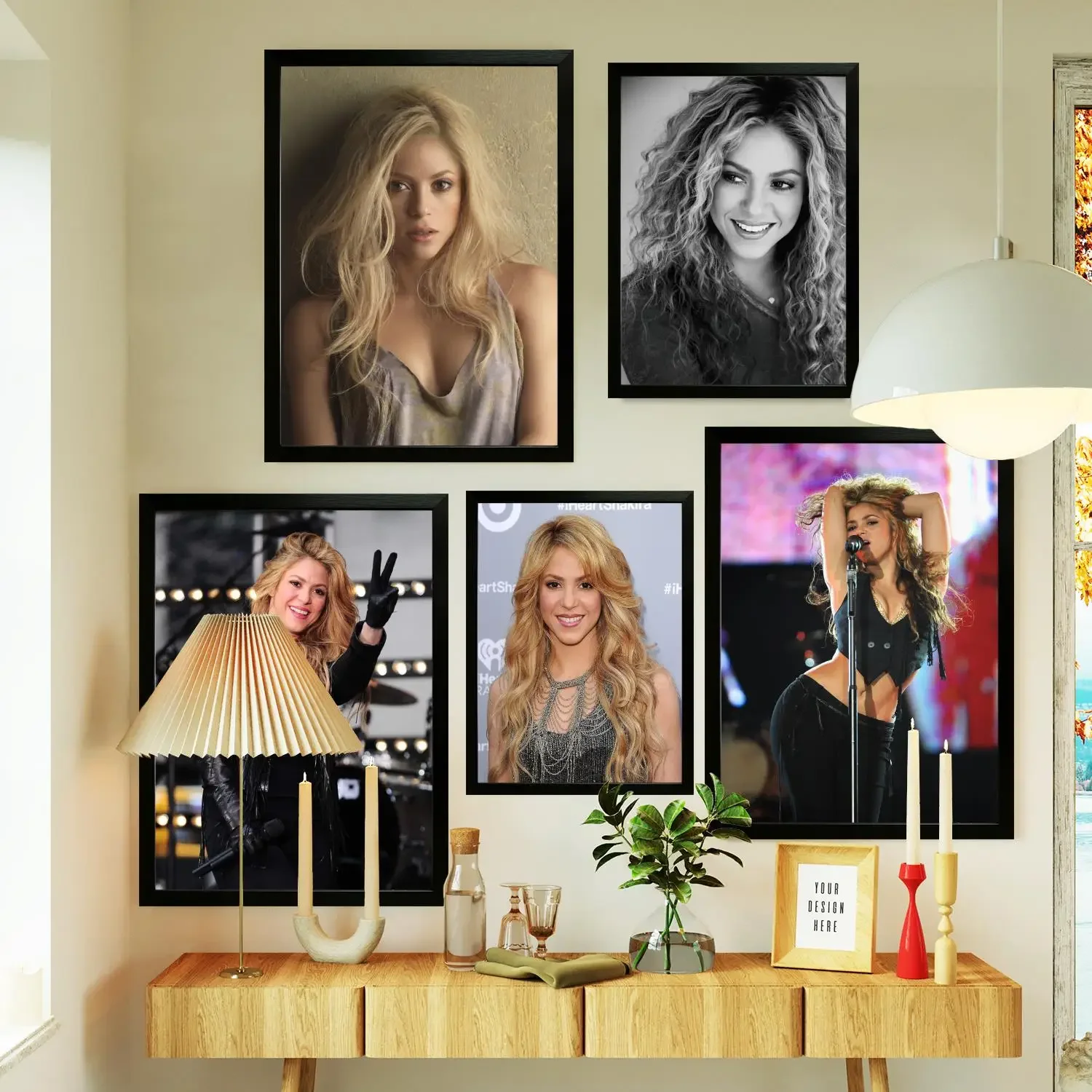 Поп-культура графика shakira сексуальный горячий постер принты настенное искусство