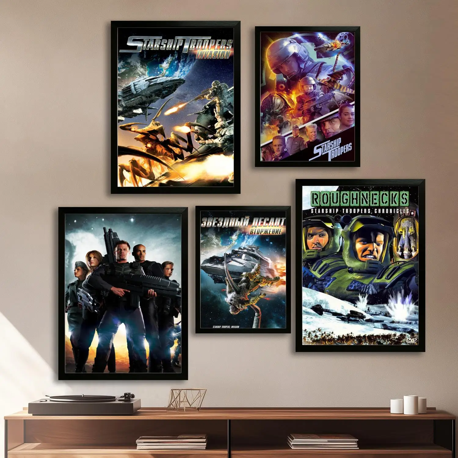 Звездный корабль-солдат минимальный холст художественный постер настенная