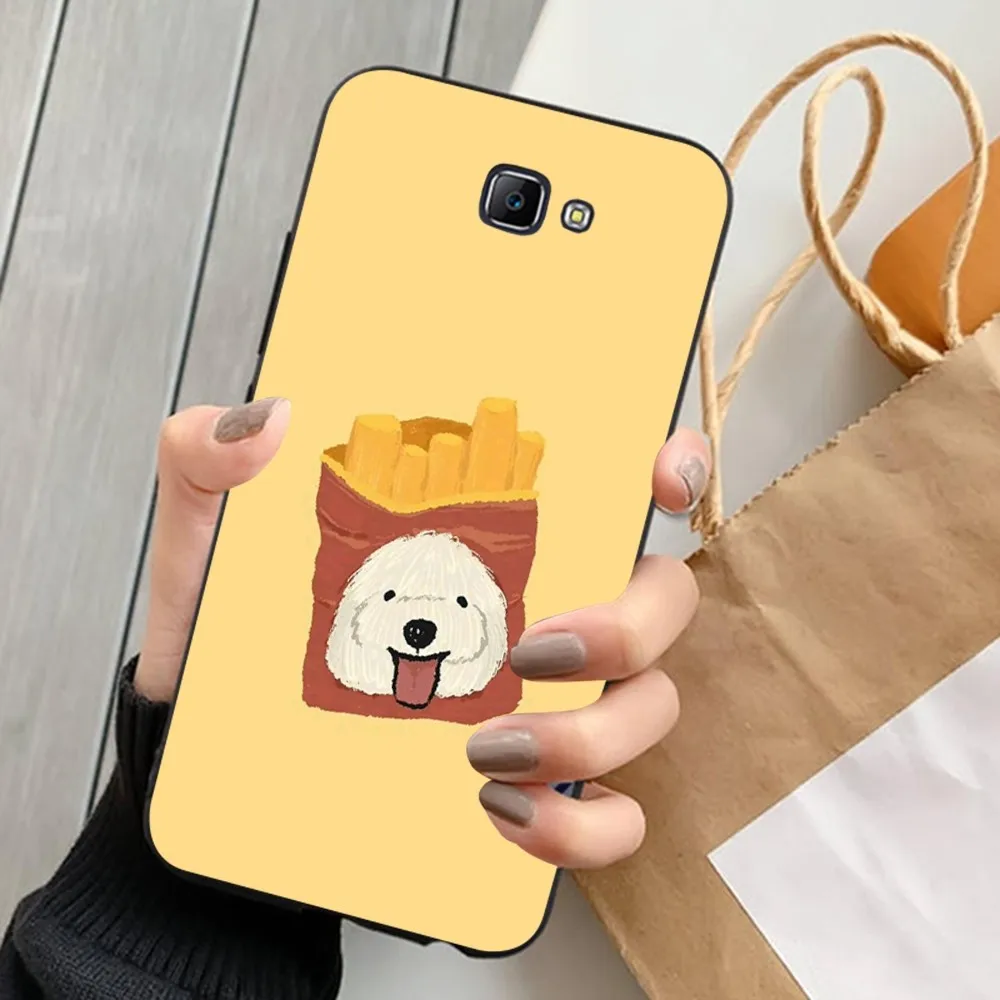 Hamburger Cute Animal Phone Case For Samsung J 7 plus 7core J7 neo J6 prime J4 J5 Mobile Cover