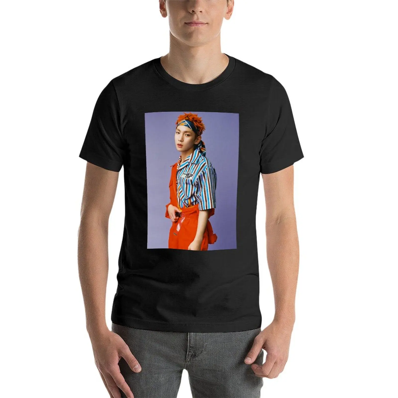 Мужские черные футболки SHINee KEY FOREVER YOURS