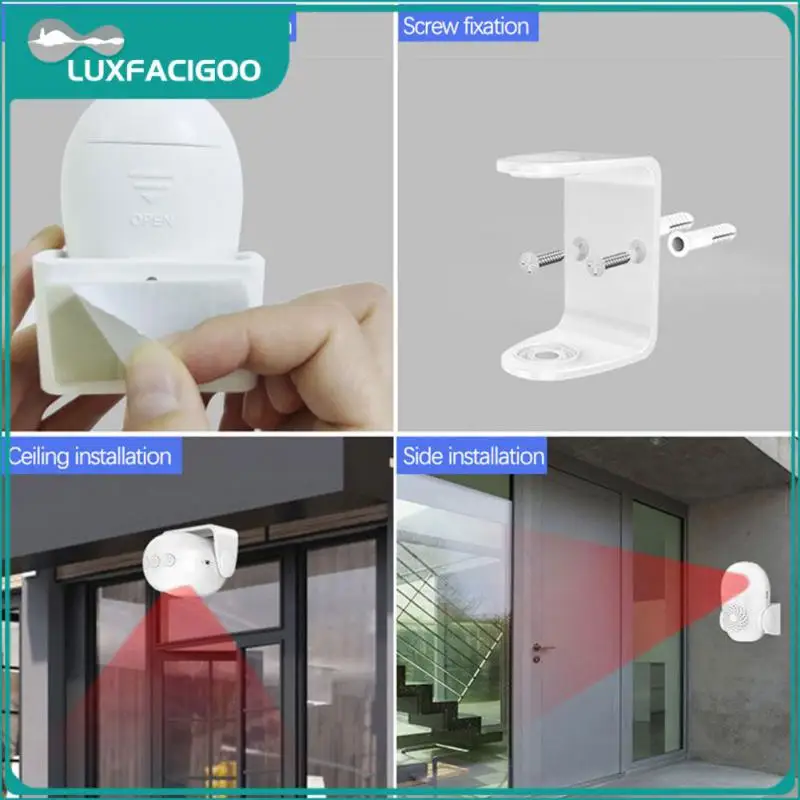 

4 Levels Adjustable Volume Infrared Sensor Doorbell Infrared Alarm Wireless Welcome Electronic Doorbell Smart Home