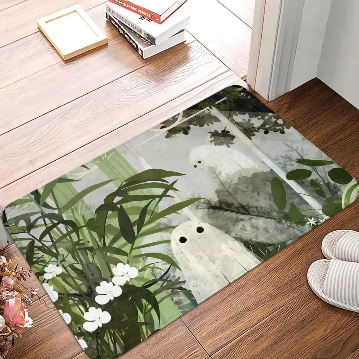 

Non-slip Doormat Bath Mat There's A Ghost In The Greenhouse Again Hallway Carpet Welcome Rug Indoor Decorative