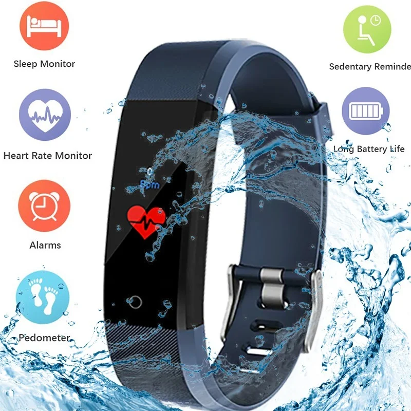 

Smart Bracelet Pedometer Step Counter Calorie Fitness Smart Watch Walk Tracker Men Women Health Blood Pressure Wristband