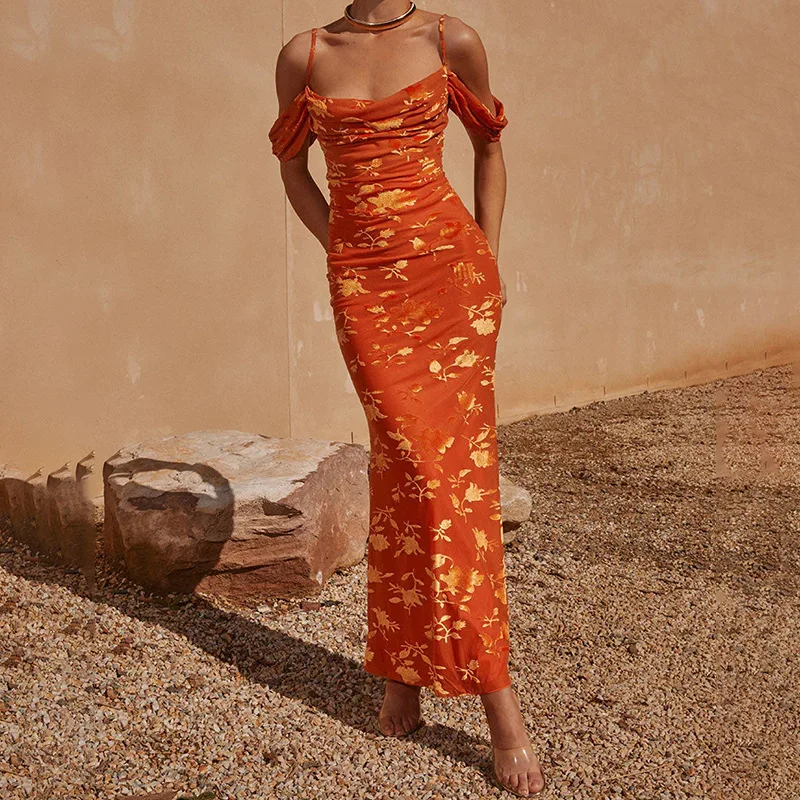 

Женское платье с открытыми плечами, винтажное платье-накидка на бедра с принтом и открытыми плечами, пляжные купальные костюмы, плащ для пляжа