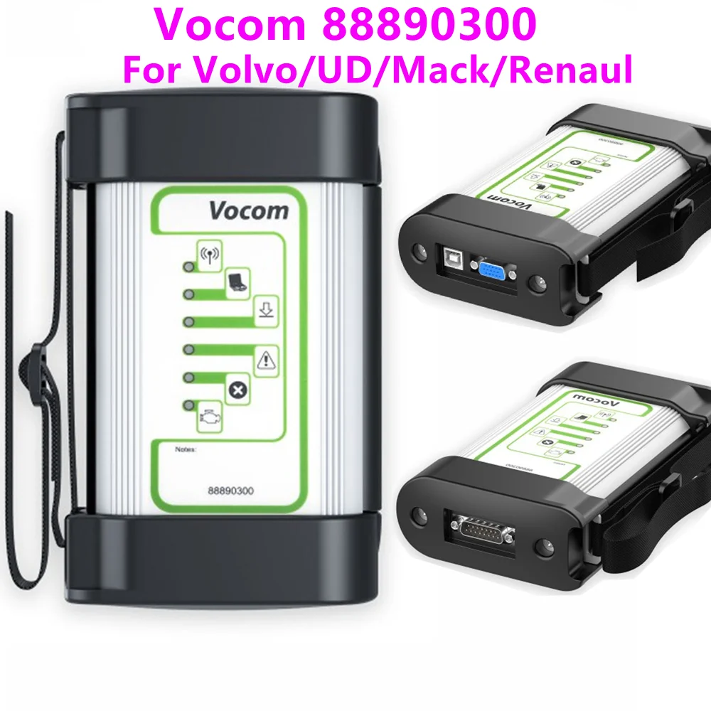 Лучший инструмент для диагностики грузовика Vocom 88890300 V2.8/V2.8.15 SSD для Volvo/UD/Mack/Renaul с квадратным интерфейсом