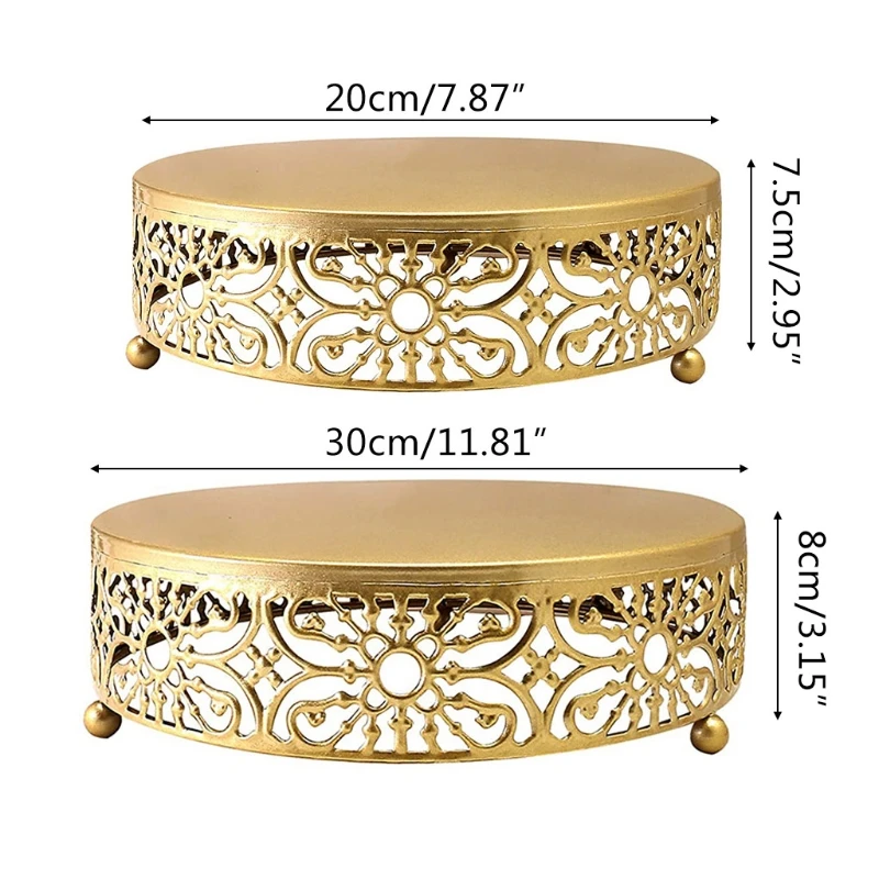 8/12 дюймов Круглая металлическая для подставки пирожных держатель Десерт Сыр