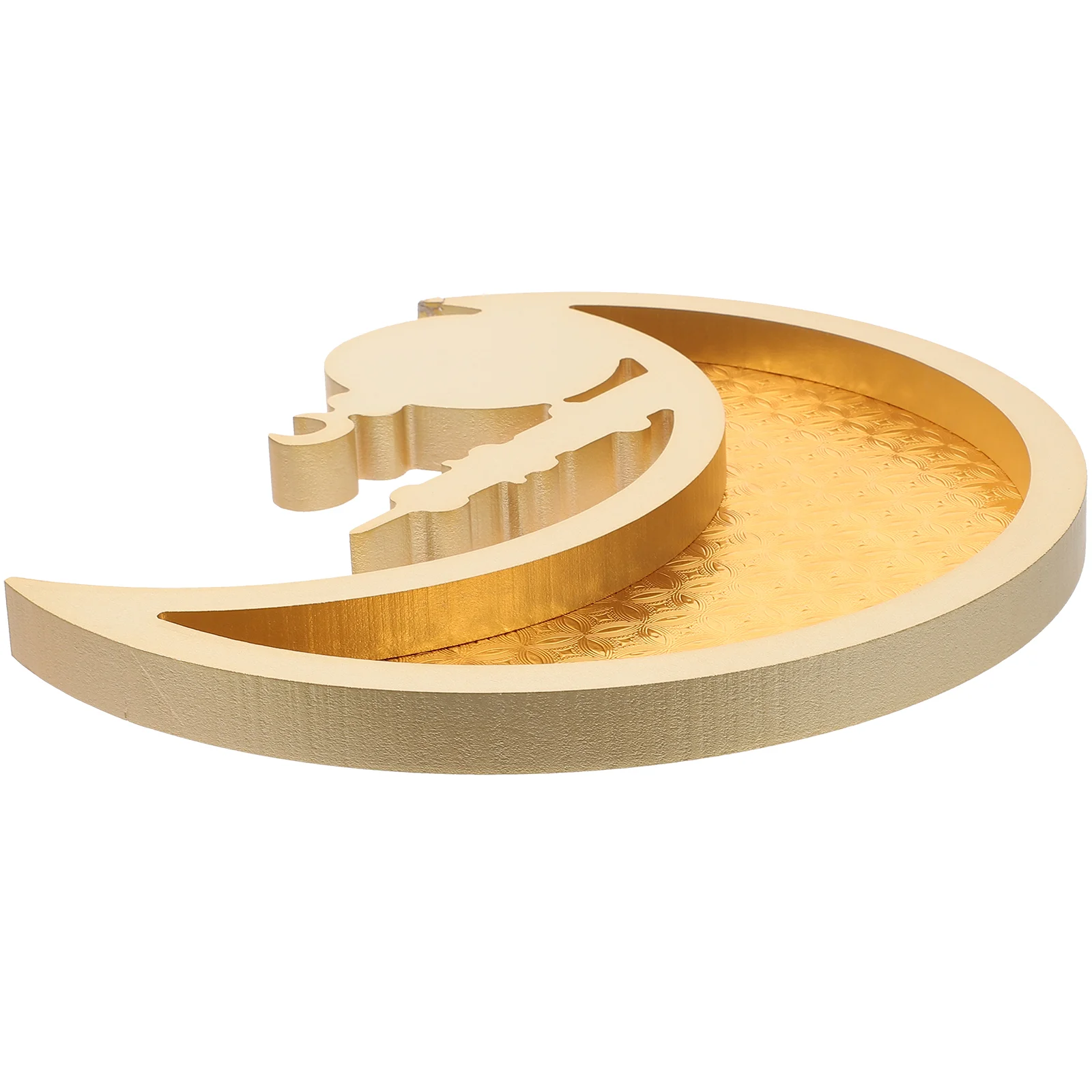 

Ramadan Serving Tray Fruit Tray Desktop Storage Tray Wood Fruit Tray Sundries Dish Desktop Decor
