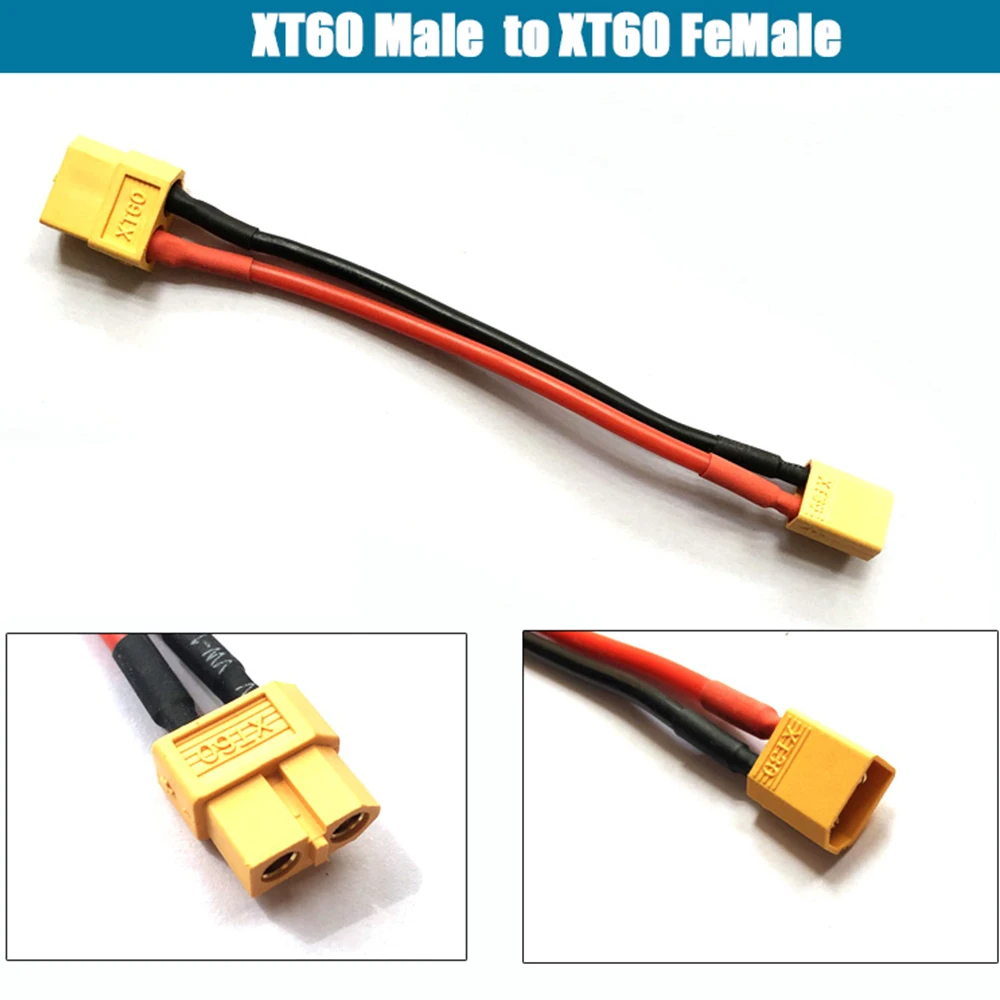 Переходник XT60 EC5 EC3 T Deans 4 0 мм 3 5 JST SM Tamiya штекер-штекер разъемы 10 12 14 16Awg см для