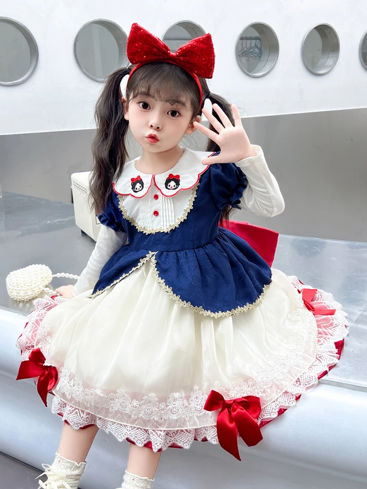 Женское осеннее платье принцессы Лолиты для маленьких детей новое девочек