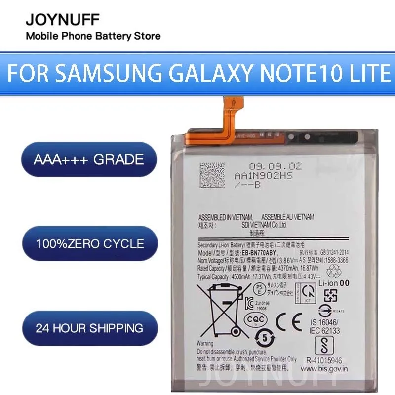 

New Battery High Quality 0 Cycles Compatible EB-BN770ABY For Samsung Galaxy Note10 Lite Replacement Lithium Sufficient Batteries