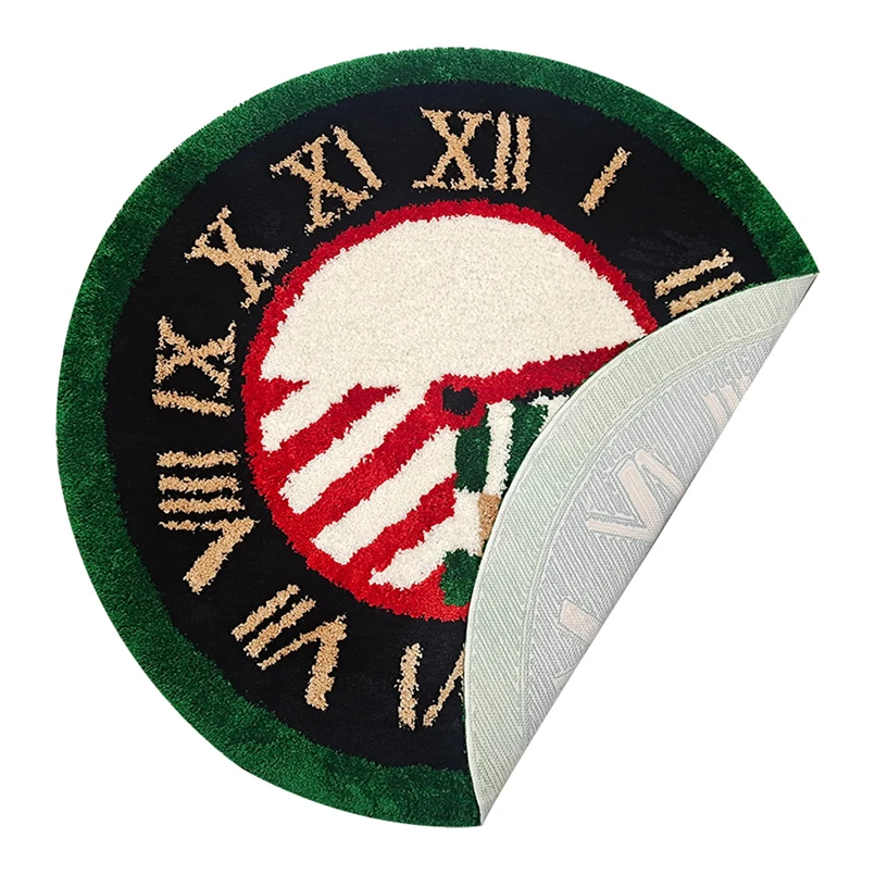 Креативное прикроватное одеяло в скандинавском ретро-стиле с изображением часов