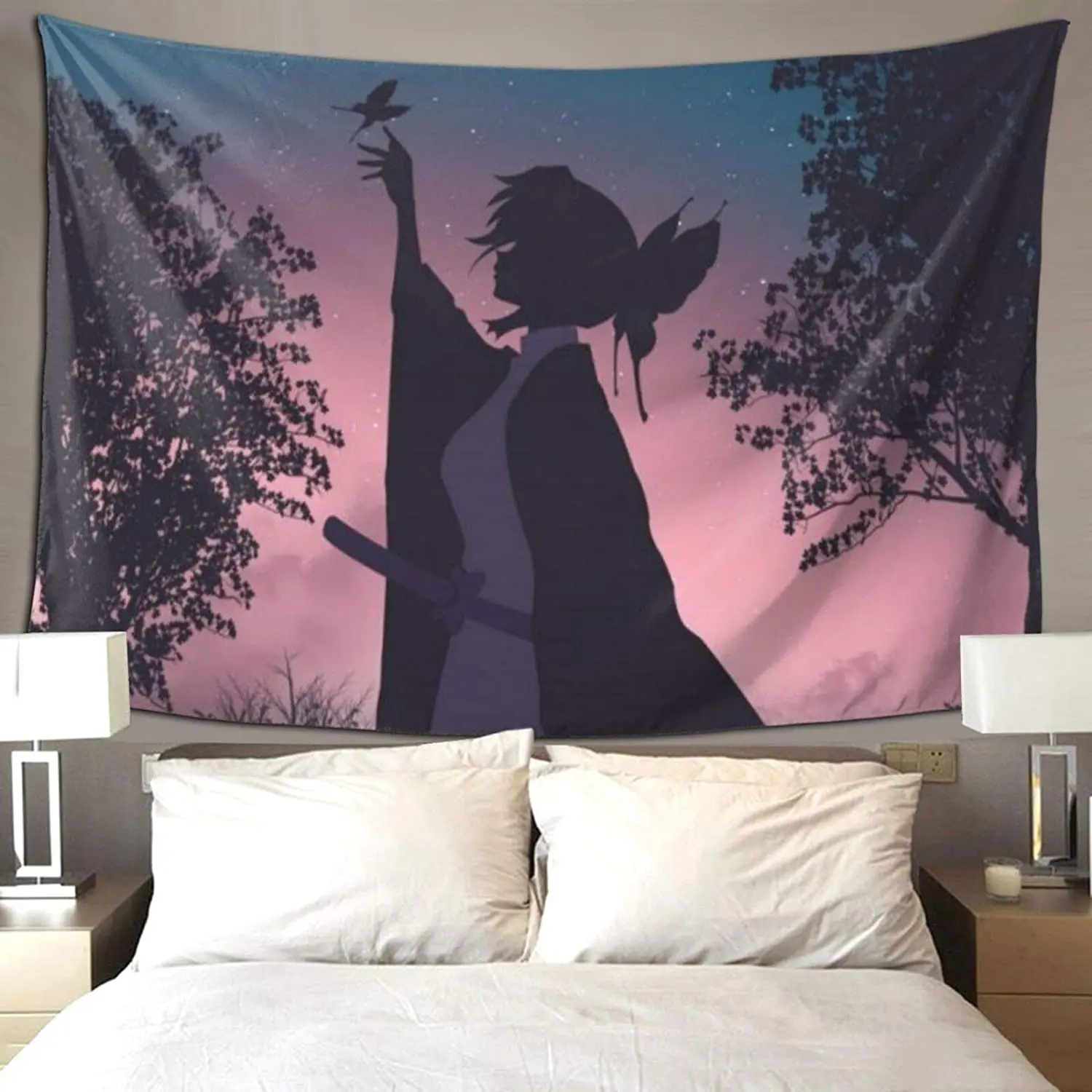 

Japanese Tapestry Anime Wall Hanging Cartoon Wall Tapestries Blanket Home Decorations for Living Room Bedroom Dorm Decor Tapiz