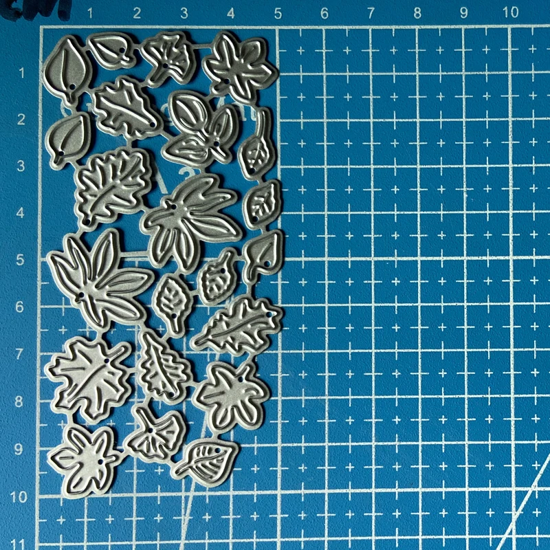 Металлические Вырубные штампы с листьями растений для рукоделия скрапбукинга