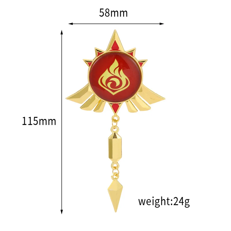 Аксессуары для манги аниме Genshin ударный значок мультяшная металлическая брошь на