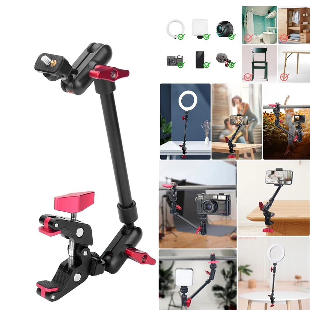 

Magic Articulated Arm Bracket With Clamp for Gopro DSLR Camera Camcorder Smartphone Wall Mount Mini Tablet Webcam Video Studio