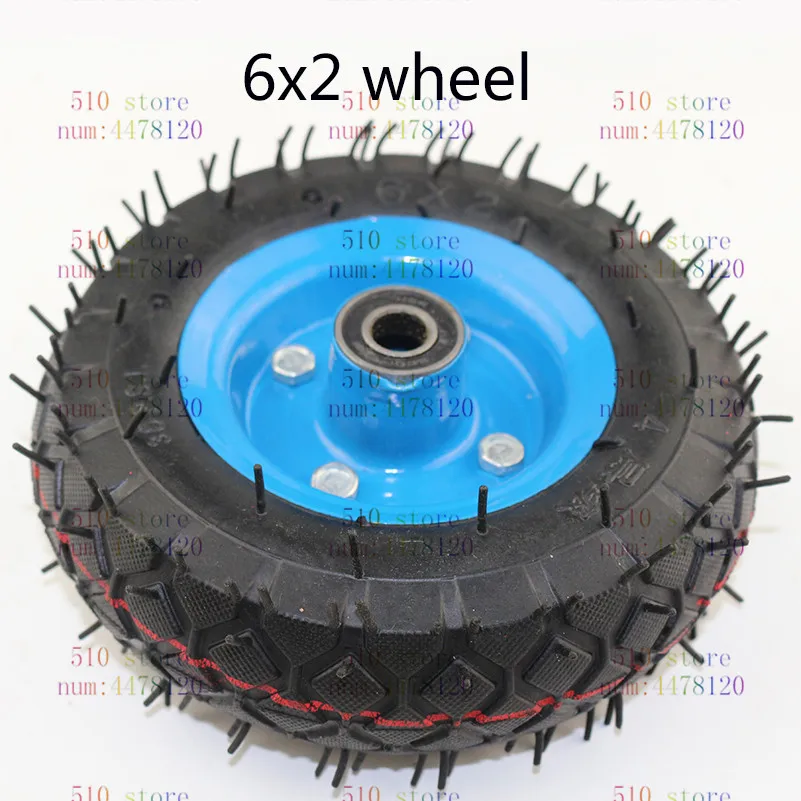 

free shipping 6x2 tire tyre rim 6 inch 15cm pneumatic wheel pump wheel trolley cart wheel roller caster wheel caster