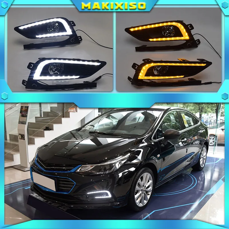 Новый дизайн и реле поворота 12 В Автомобильные светодиодные дневные ходовые огни