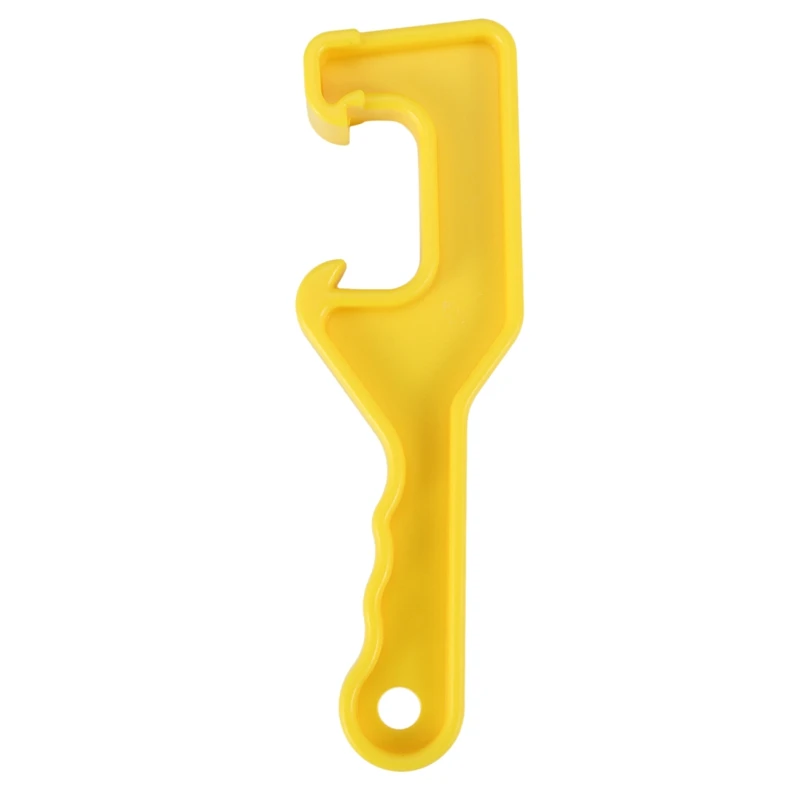 

Bucket Lid Wrench-Open/Lift Lids On 5 Gallon Plastic Buckets&Small Pails-Yellow-Durable Plastic Opener Tool