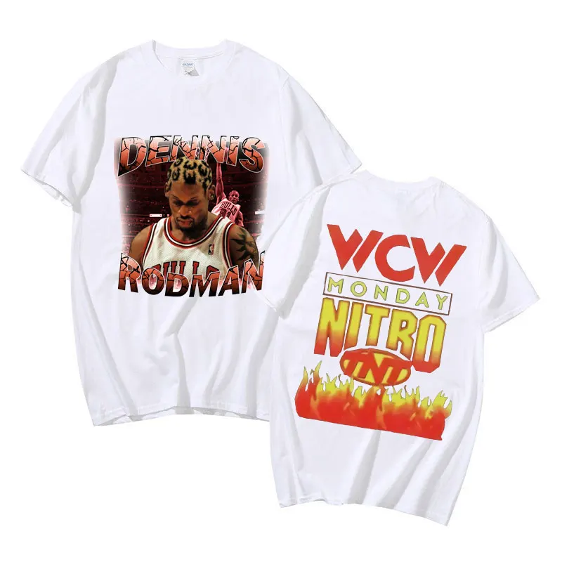 

Dennis Rodman Print Tee Basketball Boy Tshirt Rapper Hip Hop Men Women Travis Scott T Shirt Classic Vintage Rocky T-shirts Tops