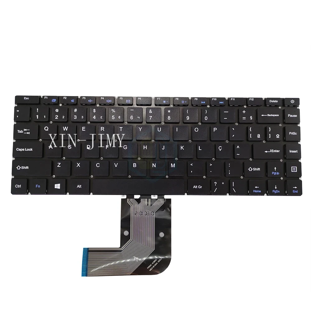 Фото Клавиатура KBHUB Latin Brazil для Teclast F7 PLUS F7S PRIDE-K3892 MB 3181004   XS-HS105 YMS-0177-B Португальские клавиатуры №1