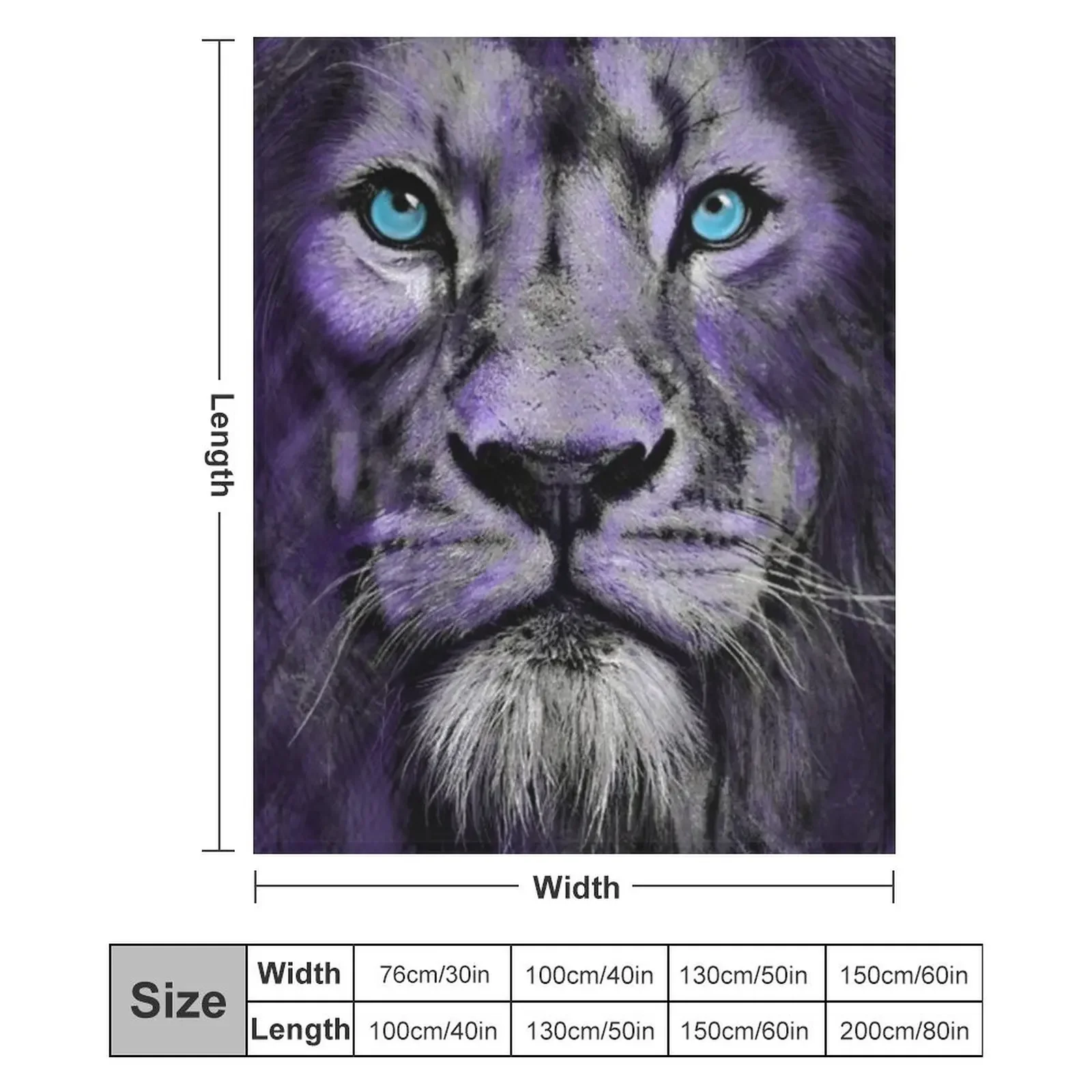 Blue Eyed Lion — дизайн UMD Плед в клетку на диване Одеяла для спальных мешков