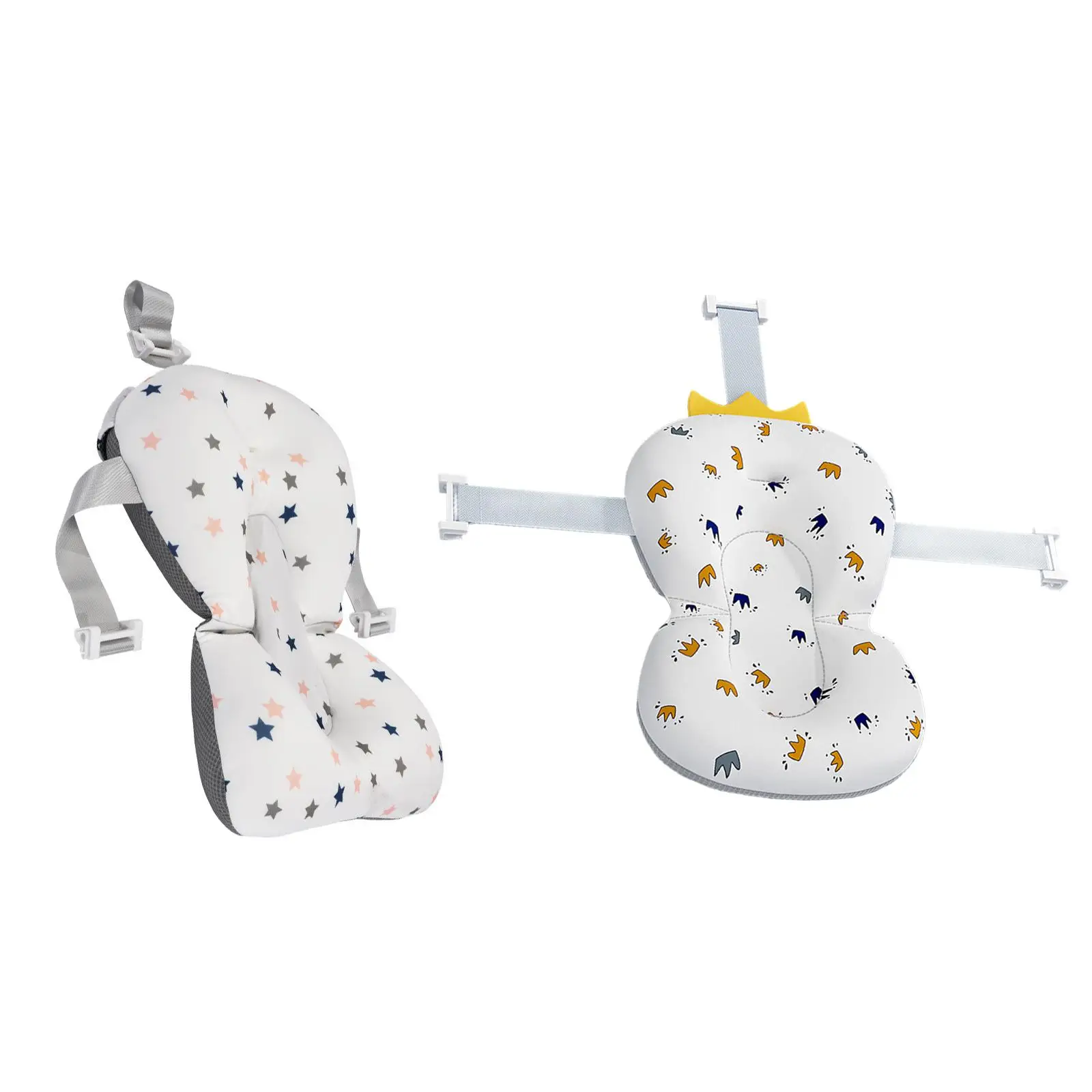 

Baby Bath Support Seat Comfortable Baby Bath Pillow Baby Safety Shower Mat for Baby 0-18 Months