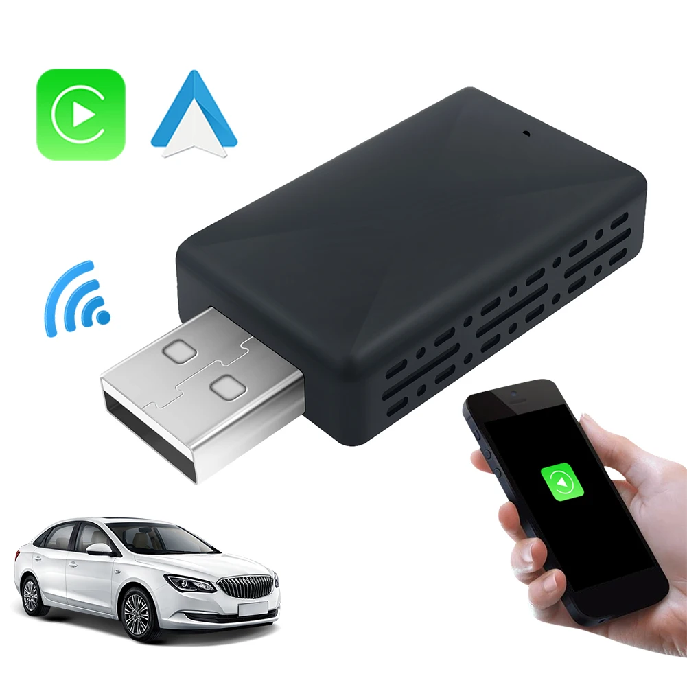 Беспроводной мини-USB-ключ 2-в-1 С Коробкой AI — Конвертируйте Кабель В Беспроводе