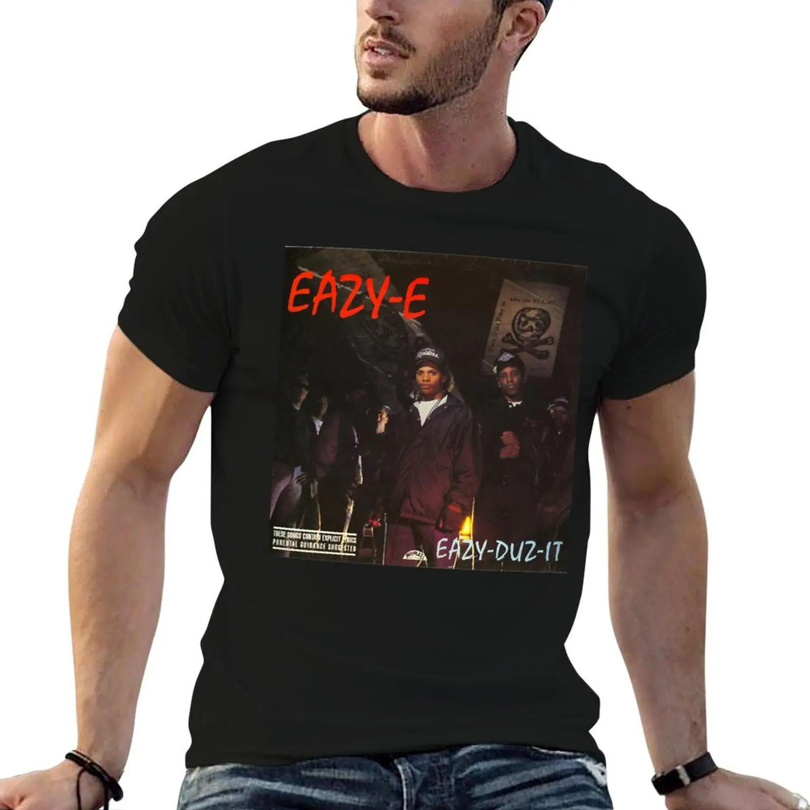 Фото eazy-темпли-it (альбом) Классическая футболка, хлопковые футболки, мужская футболка из 100% хлопка, футболка из 100% хлопка №1