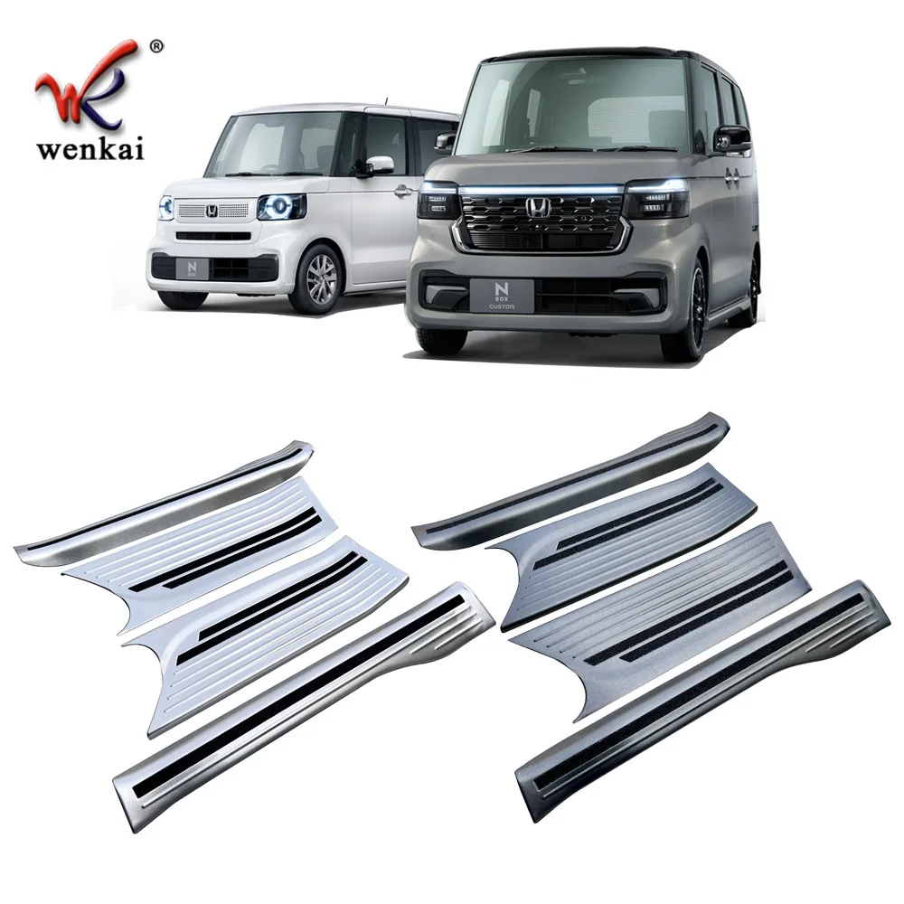 Накладка на порог автомобиля из нержавеющей стали для 2023 Honda N-box JF5 JF6 аксессуары