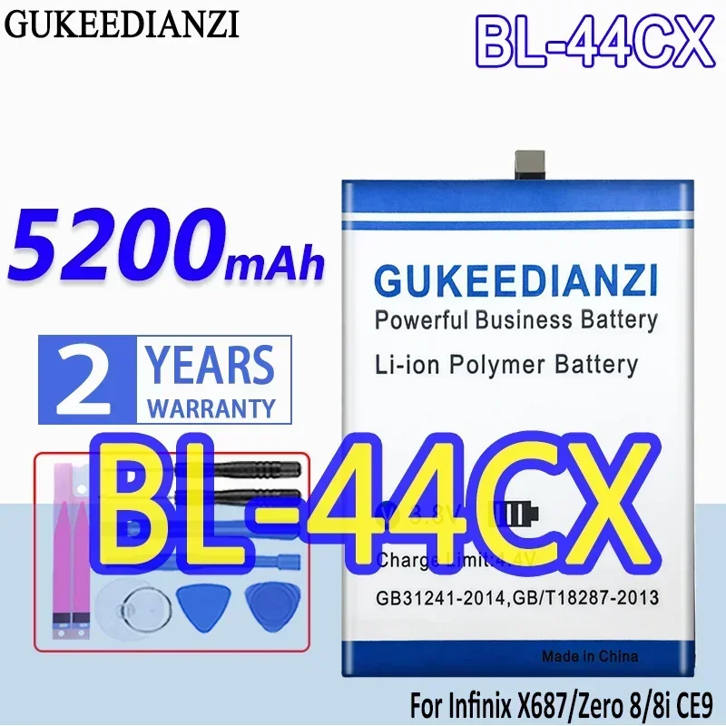 GUKEEDIANZI Аккумулятор BL-39IX BL-49FX BL-44AX BL-44CX для INFINIX Note 4/5 Pro Note5 X687 X605 CE9 Hot 8 Hot8 Spark 5