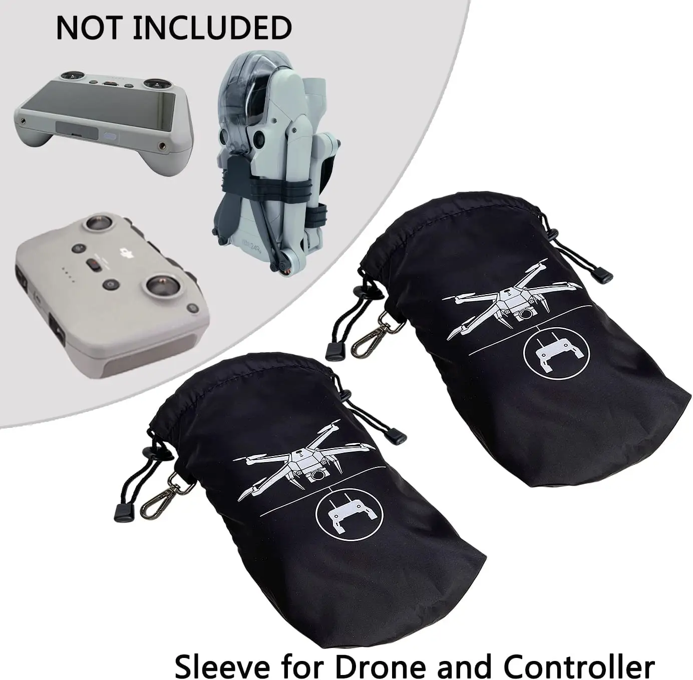 Aircraft Sleeve And  Propellers Holder Strap And Protector Guard Strap for DJI Mini 3 Pro Drone and Mini 3 Pro Controller