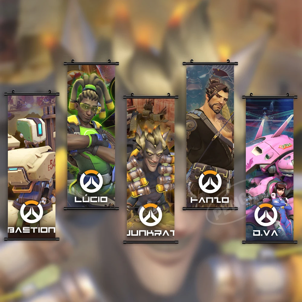 Настенный постер Winston на холсте, картина с изображением дозорных картин для домашнего декора, настенное художественное оформление, симметрия, Свиток, милосердия, настенная живопись, прикроватный фон Настенный постер Winston на холсте, картина с изображением дозорных картин для домашнего декора, настенное художественное оформление, симметрия, Свиток, милосердия, настенная живопись, прикроватный фон