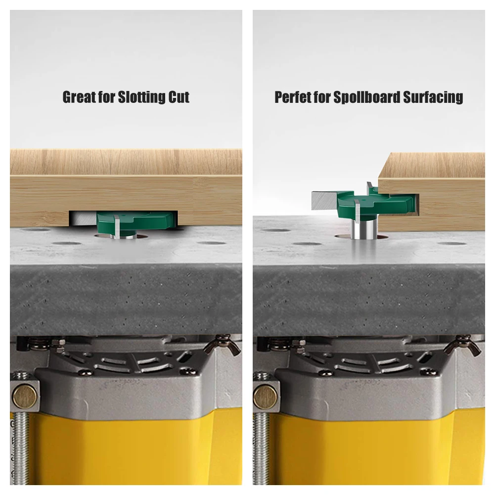 Деревообрабатывающий инструмент Т-образная фреза с хвостовиком 1/2 дюйма 12 мм 4