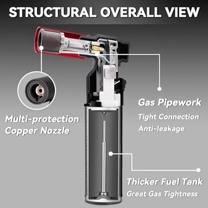 2 шт. зажигалка струйное пламя портативный фонарик регулируемая паяльная лампа