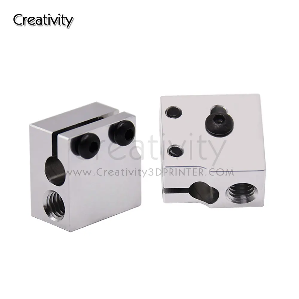 

Volcano hot end eruption heater block heating block 1.75 3mm Filament V5 V6 Extruder J-head Aluminium Heater block 3D Print