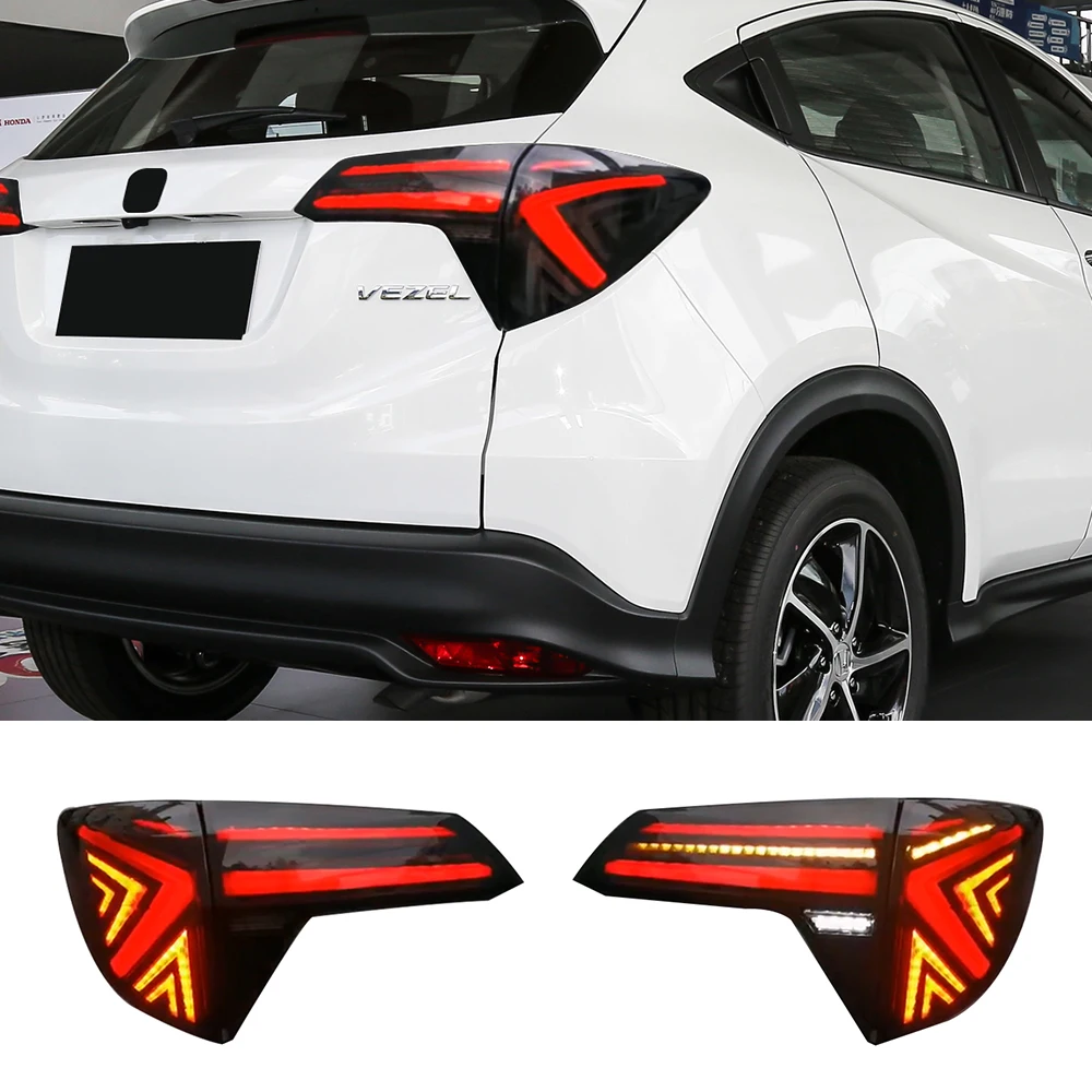 

1 Set For HR-V Tail Lights 2014 2015 2016 2017 2018 2019 2020 2021 Vezel LED Tail Light HRV Rear Lamp DRL Brake auto Accessories