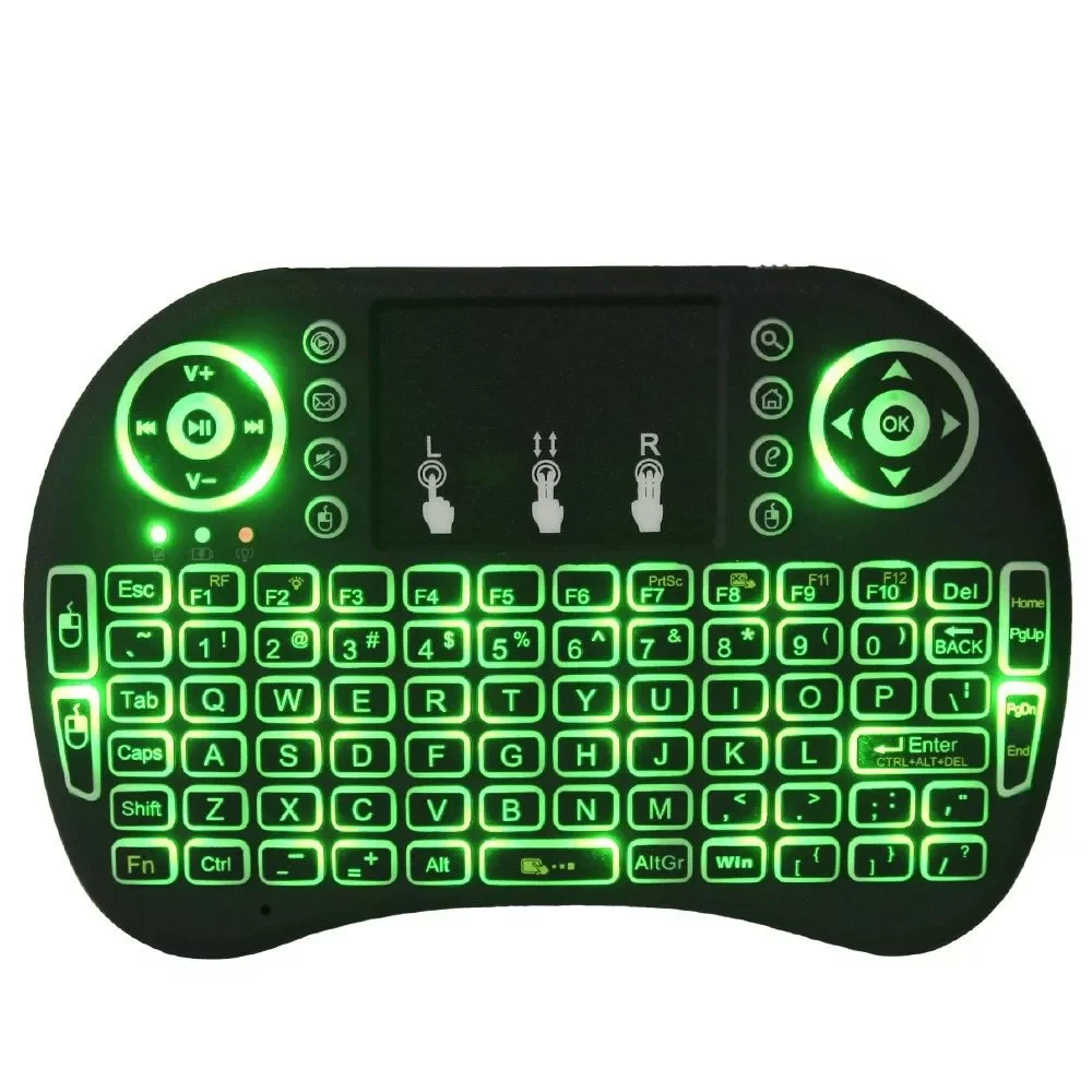 

Wireless Keyboard Backlit Mini Keyboard Air Mouse English Russian Spanish French Remote Control for Android TV BOX