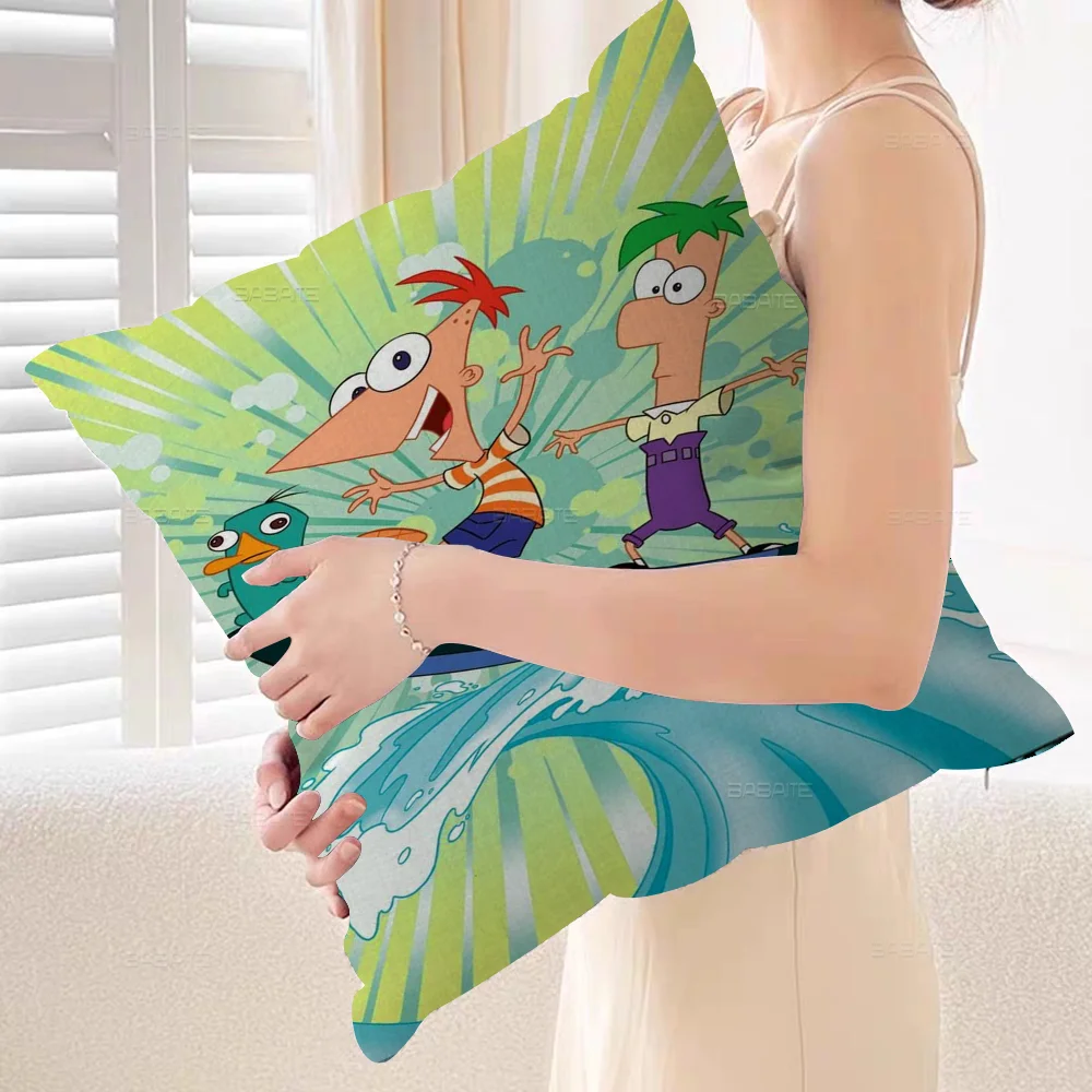 Чехлы для подушек с рисунком P-phineas F-ferbs декор фермерского дома домашние наволочки