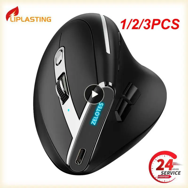 

1/2/3 шт., беспроводная эргономичная Вертикальная мышь 2,4G + BT1 + BT2