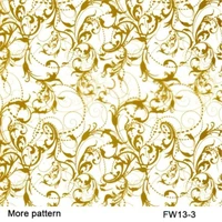 fw13 3 decorative material 10 square width 1m gold flower pattern hydrographic printing film
