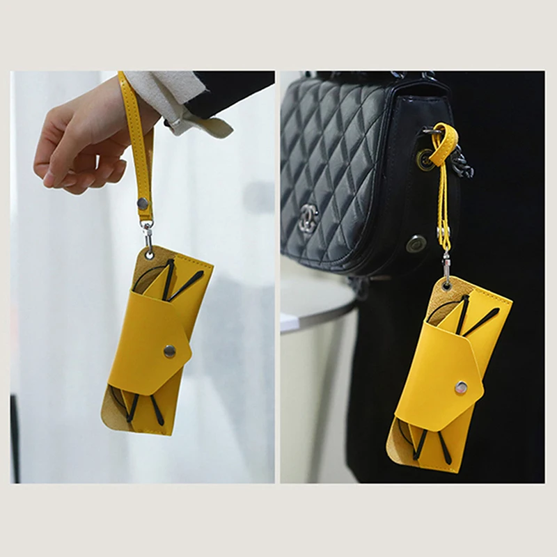 

Модный компрессионный Чехол для очков Чехол из искусственной кожи Футляр для очков портативный футляр для хранения солнцезащитных очков