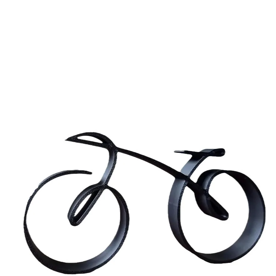 

Украшения для велосипеда 20 см, минималистичные черные скульптуры для велосипеда