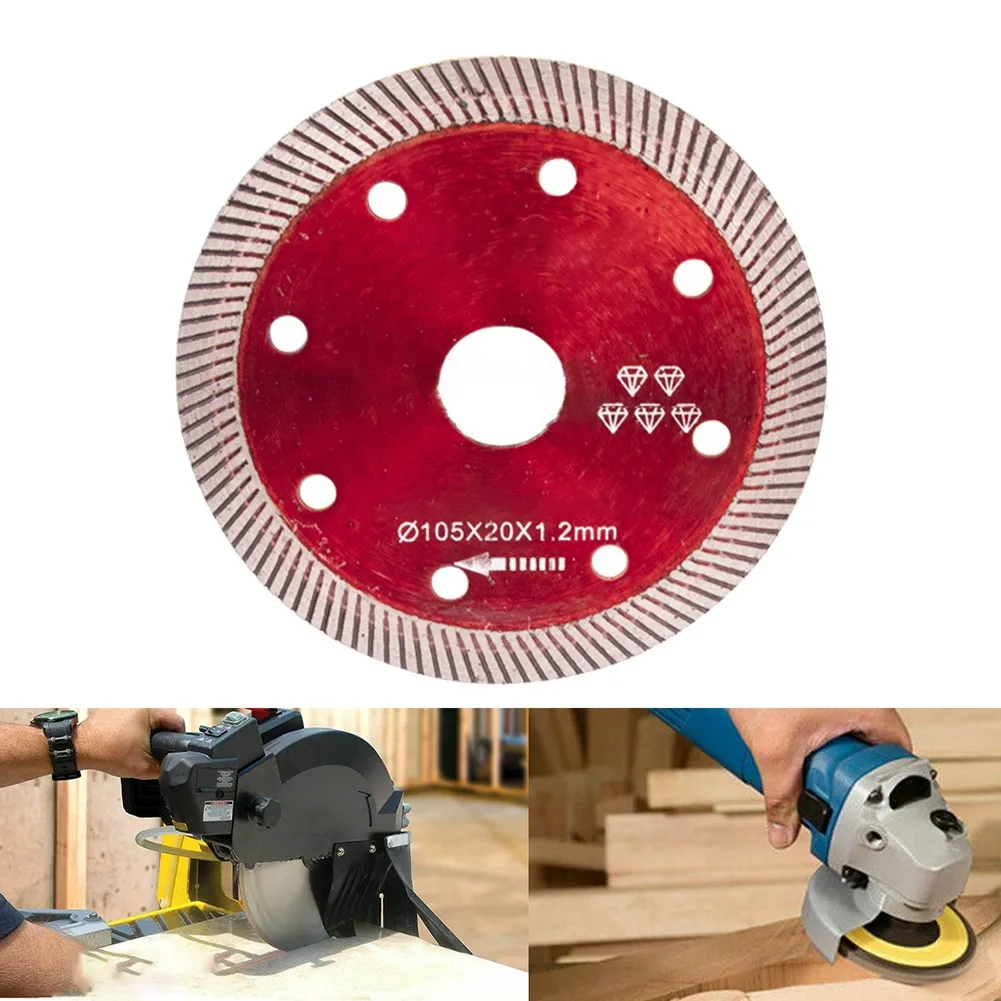 

Diamond Turbine Saw Blade 4inch 105mm Cutting Disc Wheel Accessories For Grinding Marble Ceramics For Milling Cutter Tools Parts