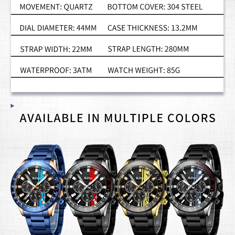 Новинка 2022 мужские часы многофункциональные спортивные водонепроницаемые с