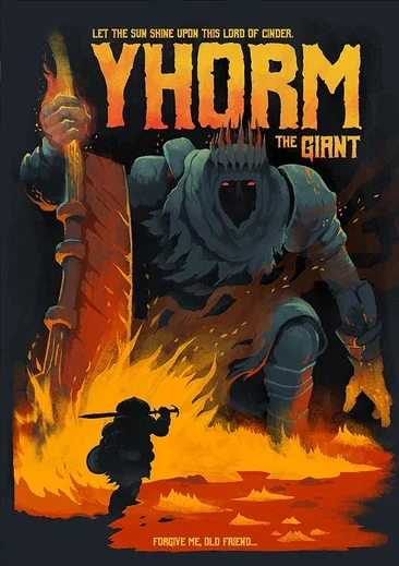 

Музыкальный постер Dark Souls YHORM THE GIANT на холсте