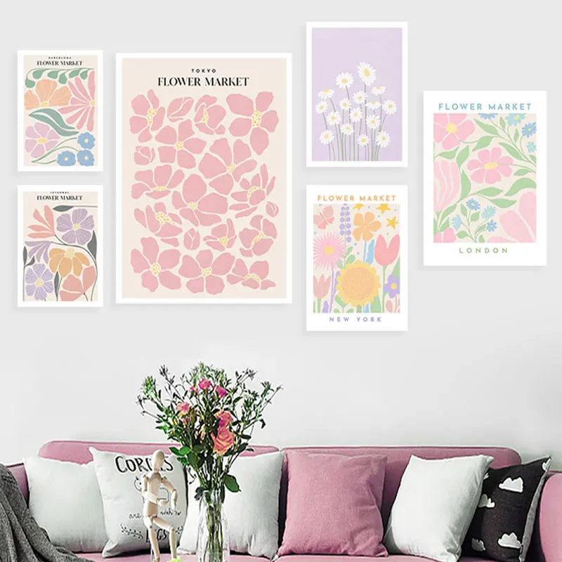

Plant Flower Nordic Style Poster Canvas Painting Wall Prints Modern Home Decor Art Pictures Mural Room Office Decoration Chambre