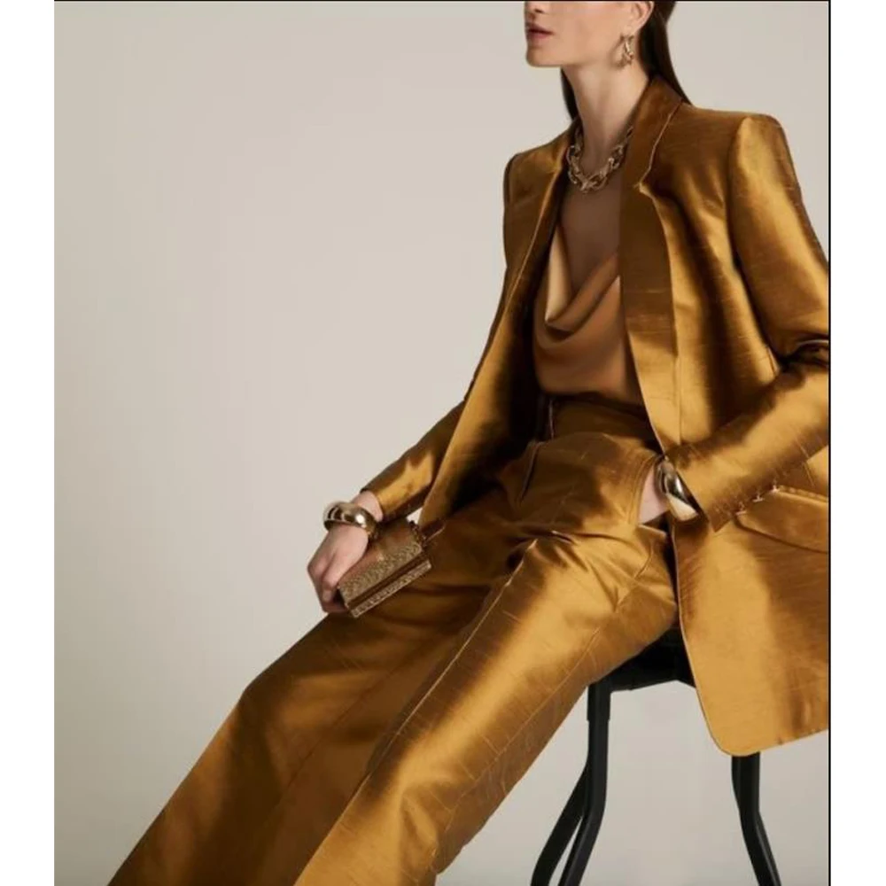 Womens Suits for Formal Women Pant Sets 2-Piece Wrought Elegant Luxurious Custom Fit Dresses Women's  Suit Woman Set Zafity