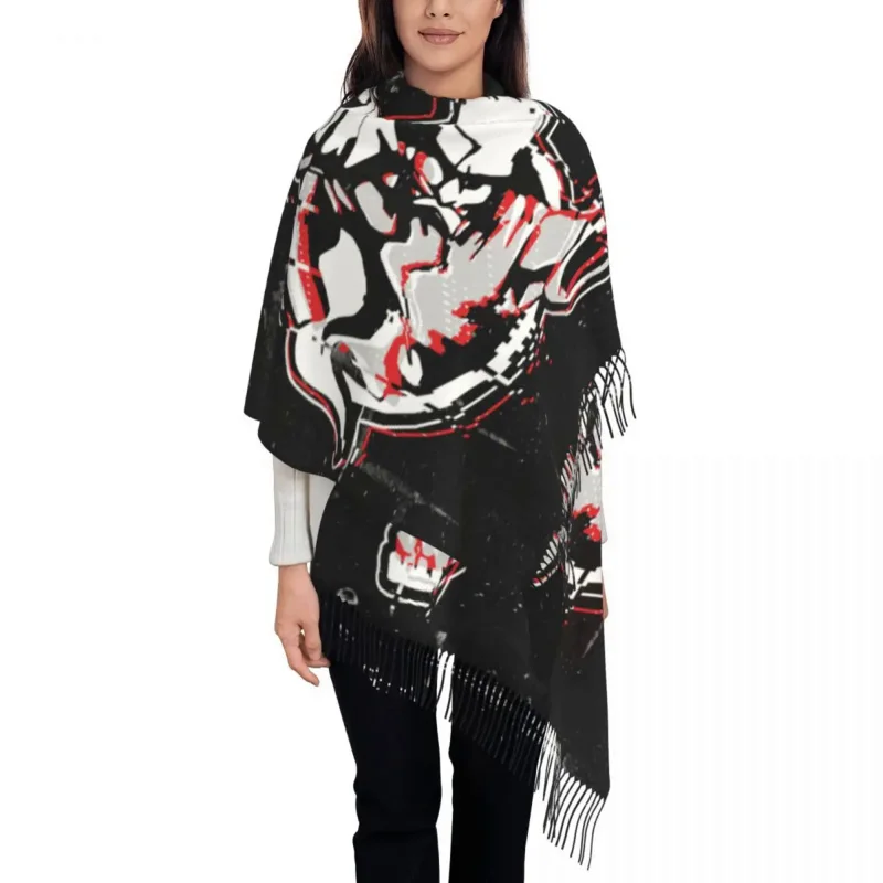 

Female Long Thunderdome Die Hard Day II Scarves Women Winter Fall Soft Warm Tassel Shawl Wrap Music Festival Scarf