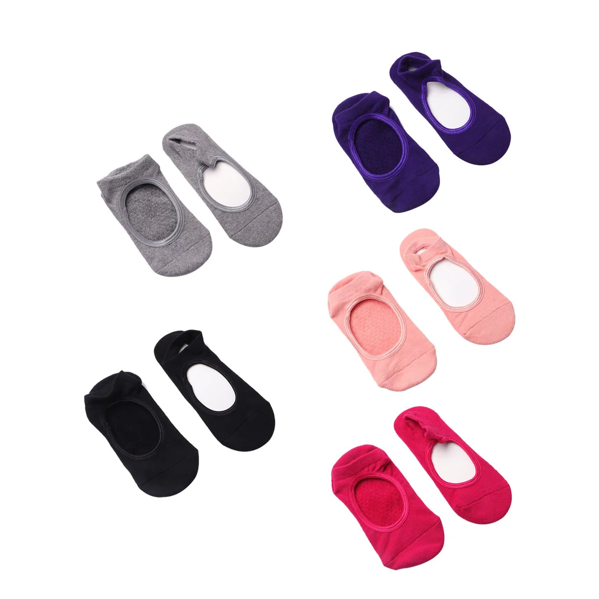 

5Pcs Yoga Socks Comfortable Cotton Socks Ballet Socks for Adults