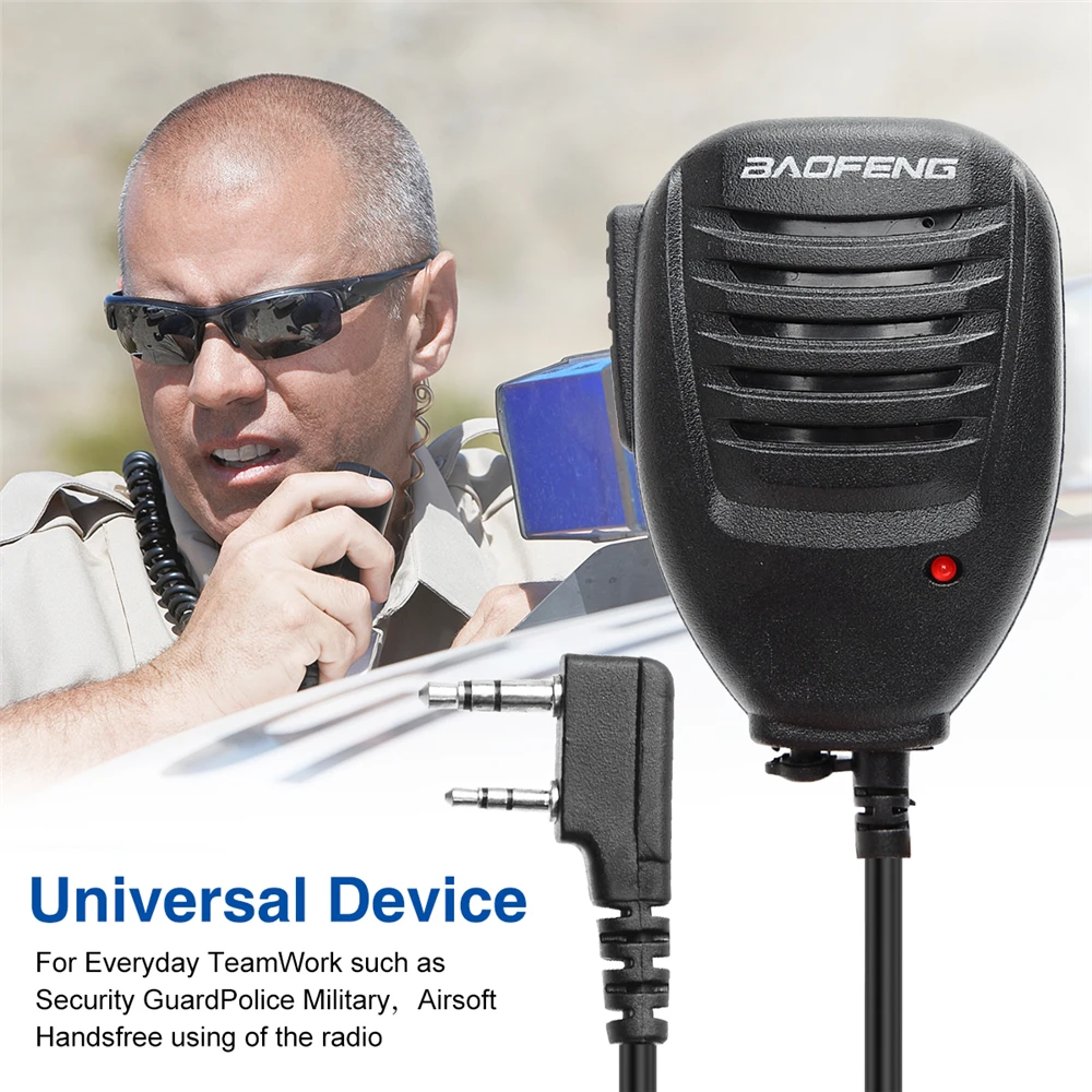 Baofeng SMS10 Two Way Radio Mic Walkie Talkie Hand Microphone Applicable models 888S 5R UV82 8D 5RE 5RA, 6R,6RA,7R